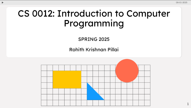Lecture slide